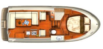 Yachtcharter Linssen GS 25.9 1Cab:1WC Grundriss