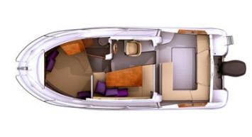 Yachtcharter Antares 750 1Cab 1WC Grundriss