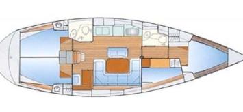 Yachtcharter Bavaria 42 cruiser 4cab layout