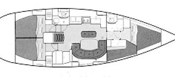 Yachtcharter oceanis 411 clipper 4cab layout