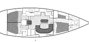 Yachtcharter Oceanis 411 (3Cab:2WC) layout