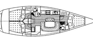 Yachtcharter BGrand Soleil 40 Race (3Cab:2WC) Grundriss