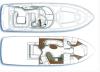 Yachtcharter Sea Ray 455 2cab:2WC  Grundriss