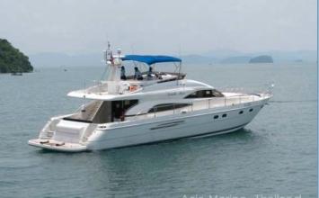 Yachtcharter Princess 67 (4+1cab/3+1WC) Seite:Heck