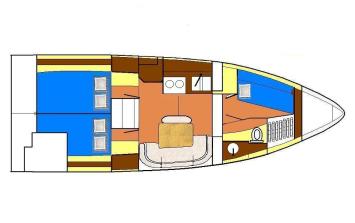 Yachtcharter fan_class_32_Grundriss