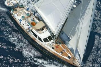 Yachtcharter Oyster 62 (3Cab/3WC) Luftbild