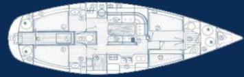 Yachtcharter sun kiss 45 cab 3 Grundriss