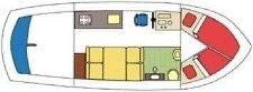 Yachtcharter Simmerskip 900 Ok (1Cab/1WC) Grundriss