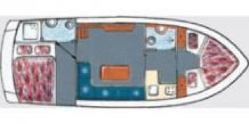 Yachtcharter Gruno 30 Classic (1Cab/1WC) Grundriss