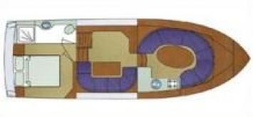 Yachtcharter Euroline 108 (1cab/1WC) Grundriss