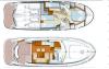 Yachtcharter Prestige 42 Fly   3Cab:2WC Grundriss