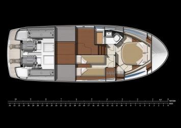 Yachtcharter Jeanneau NC 11 (2Cab/1WC) Grundriss