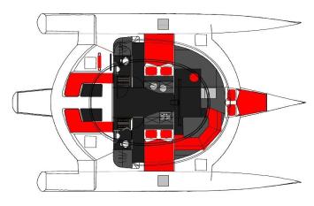 Yachtcharter Neel 45 (3Cab 2WC) Grundriss