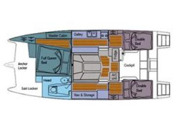 Yachtcharter Gemi_gemini_beachedni 105Mc (1+2Cab/1WC) Grundriss