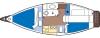Yachtcharter Jaguar_27_(1Cab/1WC) Grundriss