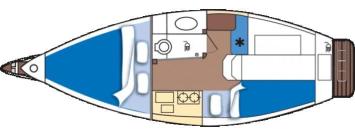 Yachtcharter Jaguar_27_(1Cab/1WC) Grundriss