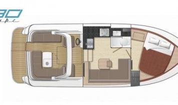 Yachtcharter Broom 30 Coupe (1Cab/1WC) Grundriss