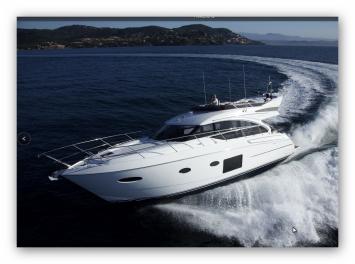 Yachtcharter Princess 52  Seitenansicht  