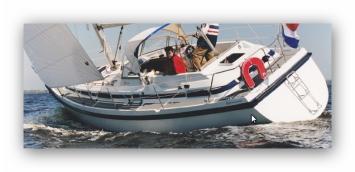 Yachtcharter Compromiss 34 2cab 1WC Seitenansicht