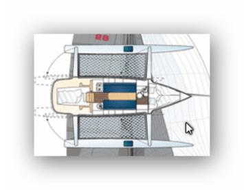 Yachtcharter Dragonfly 28 Sport (2Cab/1WC) Grundriss