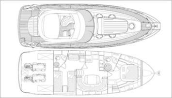 Yachtcharter Bavaria 42 Sport HT 2cab layout