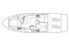 Yachtcharter Sunseeker Predator 55 3Cab 2WC  Grundriss