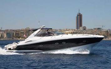 Yachtcharter sunseeker portofino 46 Seitenansicht