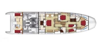 Yachtcharter Azimut 80 (4+2Cab/4+1WC) Grundriss_lowerdeck