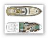 Yachtcharter Rivale (3Cab/3WC) Grundriss