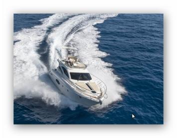 Yachtcharter Cranchi 43 Fly (2Cab/2WC) Bug Seite