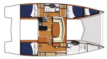 Yachtcharter LLeopard 39 PC (3+1Cab/2WC)