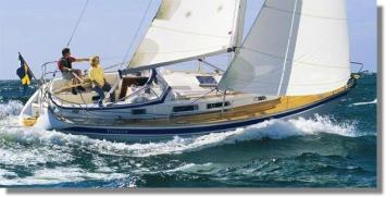 Yachtcharter Hallberg Rassy 31 (2Cab) Seitenansicht