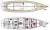 Yachtcharter Silver K 4Cab 4WC Grundriss