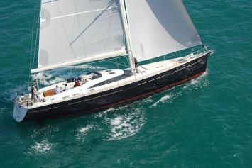 Yachtcharter Gianetti Star 65 Luftansicht 5+1 Kab 6WC