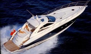Yachtcharter Sunseeker Camargue 55 (3Cab/3WC) Luftbild
