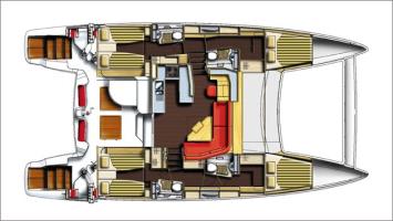 Yachtcharter Catana 50 (4Cab) Grundriss