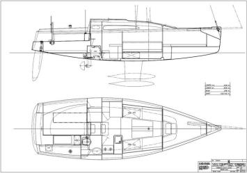 Yachtcharter Winner 9.00 (2Cab/1WC) Grundriss