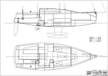 Yachtcharter Winner 9.00 (2Cab/1WC) Grundriss