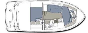 Yachtcharter Four Winns 298 Grundriss