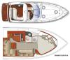 Yachtcharter Four Winns 378 Vista Grundriss