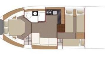 Yachtcharter Sealine SC35 (3Cab:1WC) Grundriss