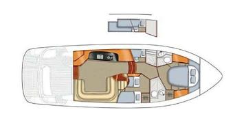 Yachtcharter Sealine F42 5 (3Cab/2WC) Grundriss