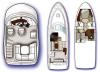 Yachtcharter Sea Ray 44 Sedan Bridge Grundriss