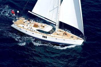 Yachtcharter Oyster 625 (4Cab/3WC) Luftbild