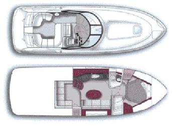 Yachtcharter Sea Ray 395 Sundancer Grundriss
