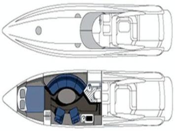 Yachtcharter sunseeker superhawk 48 Grundriss