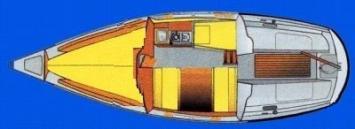 Yachtcharter Neptun 22 (2Cab/1WC) Grundriss