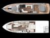 Yachtcharter Sunseeker Predator 68  Grundriss