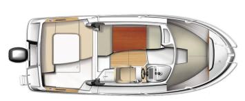 Yachtcharter Beneteau Antares 6.80 Grundriss