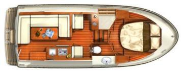 Yachtcharter Linssen 25.9 Sedan SCF Sport Grundriss